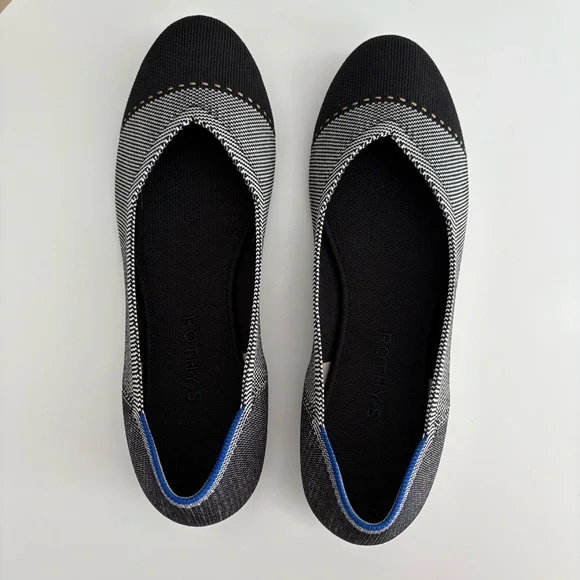 Rothy’s Women's Flats, Size 10 Gray/Black - Picture 2 of 10